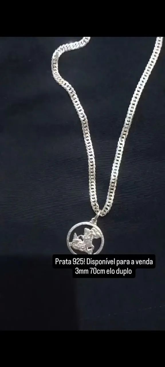 Cordão de prata 925 - Foto 4