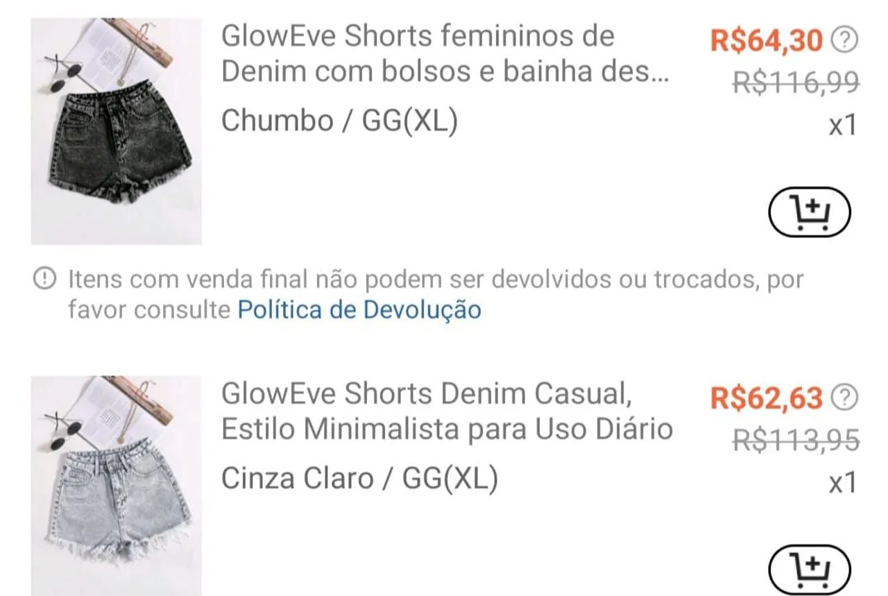 Short jeans escuro - Foto 3