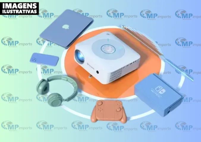 Loja MP Imports: Projetor Portátil Vankyo Leisure E30T Native, Full HD, 5G, Wifi, Branco - Foto 4