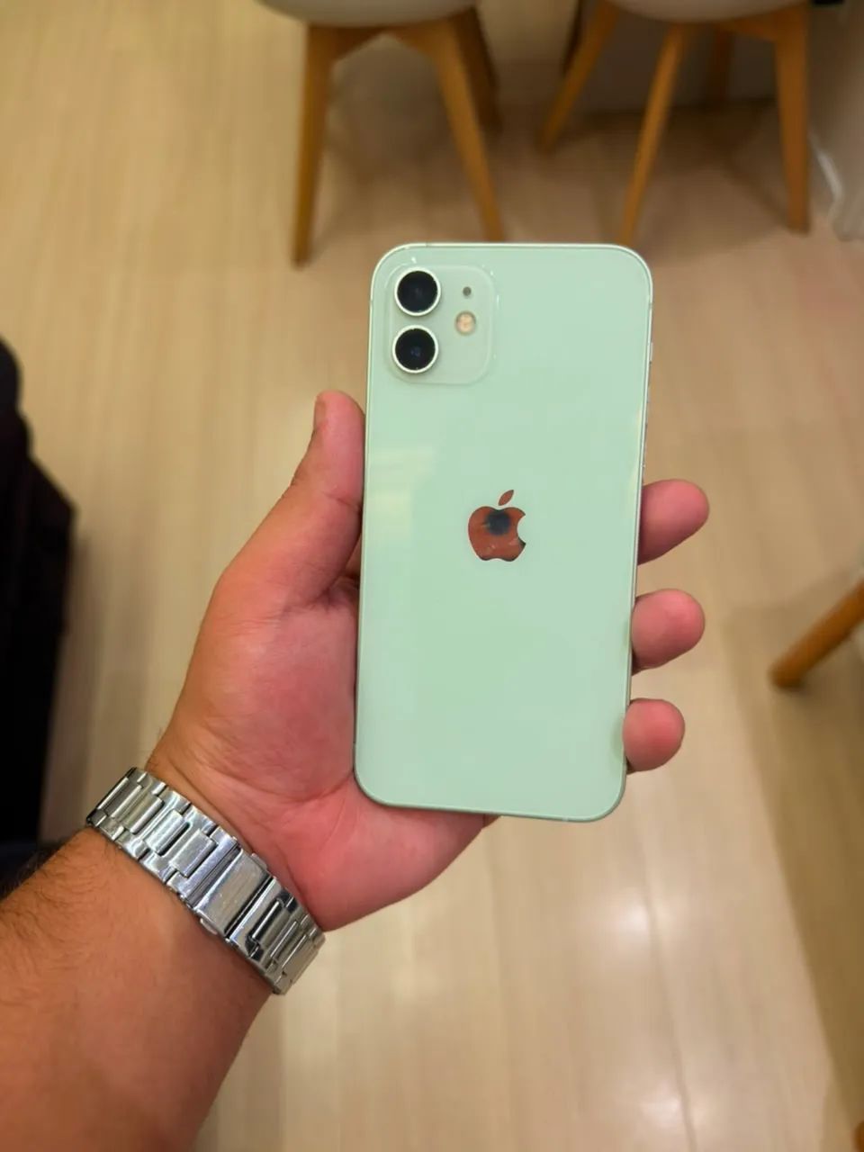 iPhone 12 128gb Verde Semi Novo - Com NF e Caixa original - Foto 3