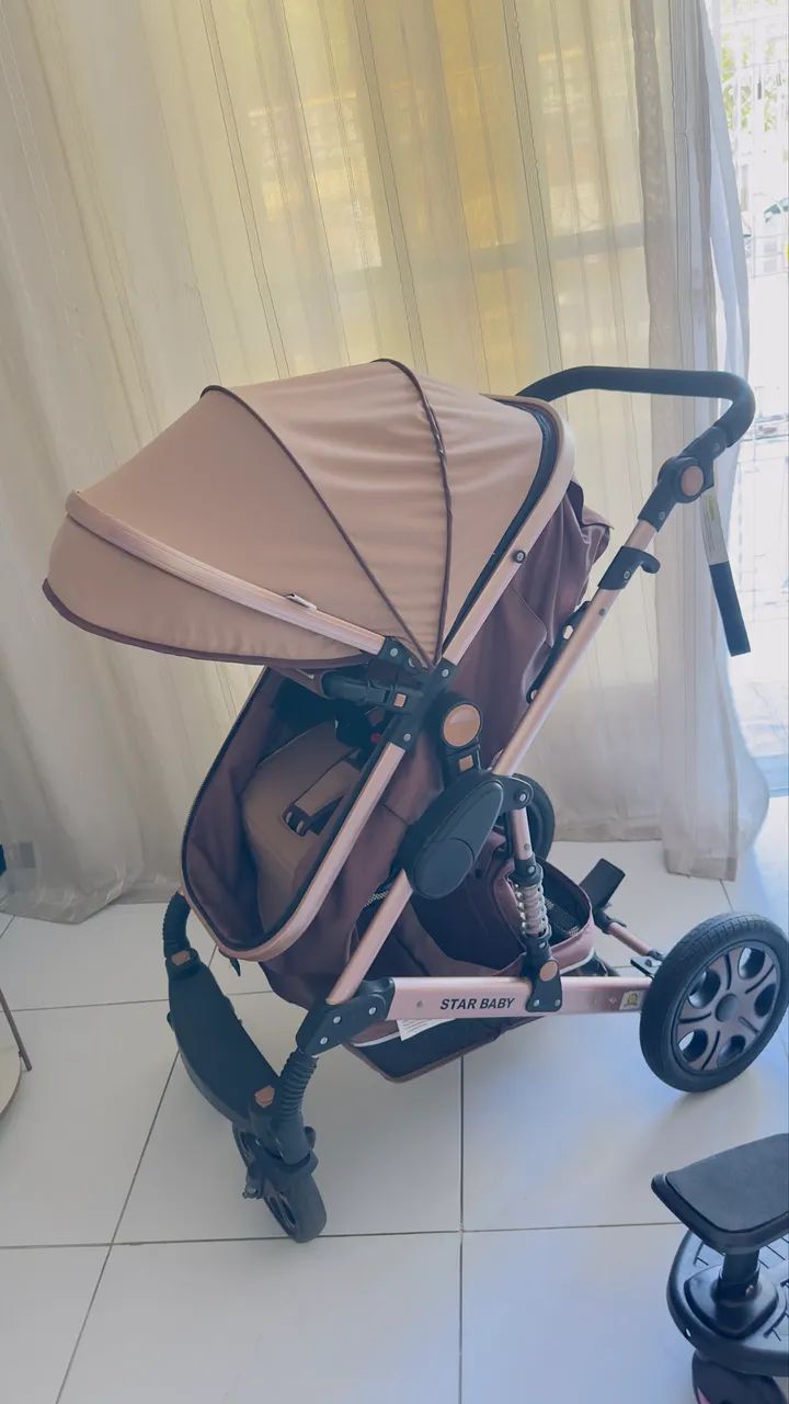 Carrinho de bebê 3 em um  - Foto 3