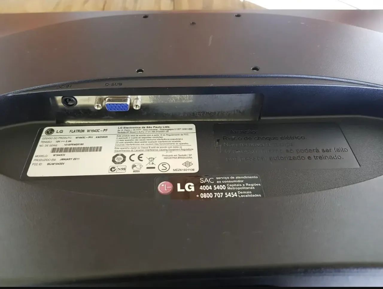 Monitor Lg Flatron W1943c 19  Polegadas Preto - Foto 5