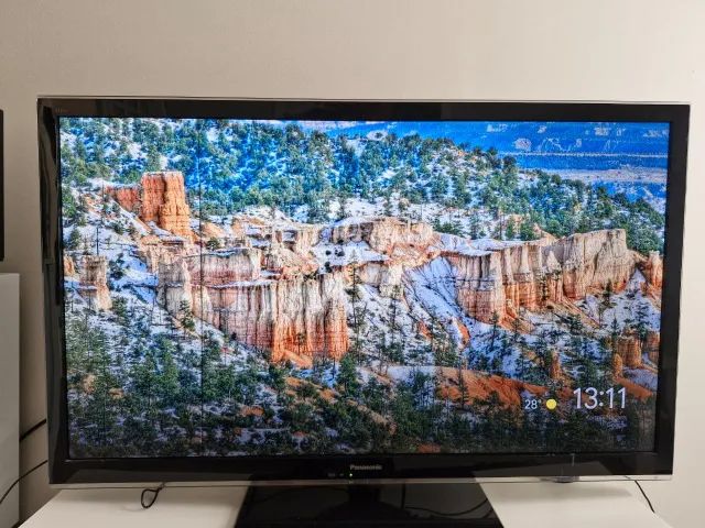 TV Panasonic 42" - Com Linha na Tela (Mod:TC-L42E5BG)