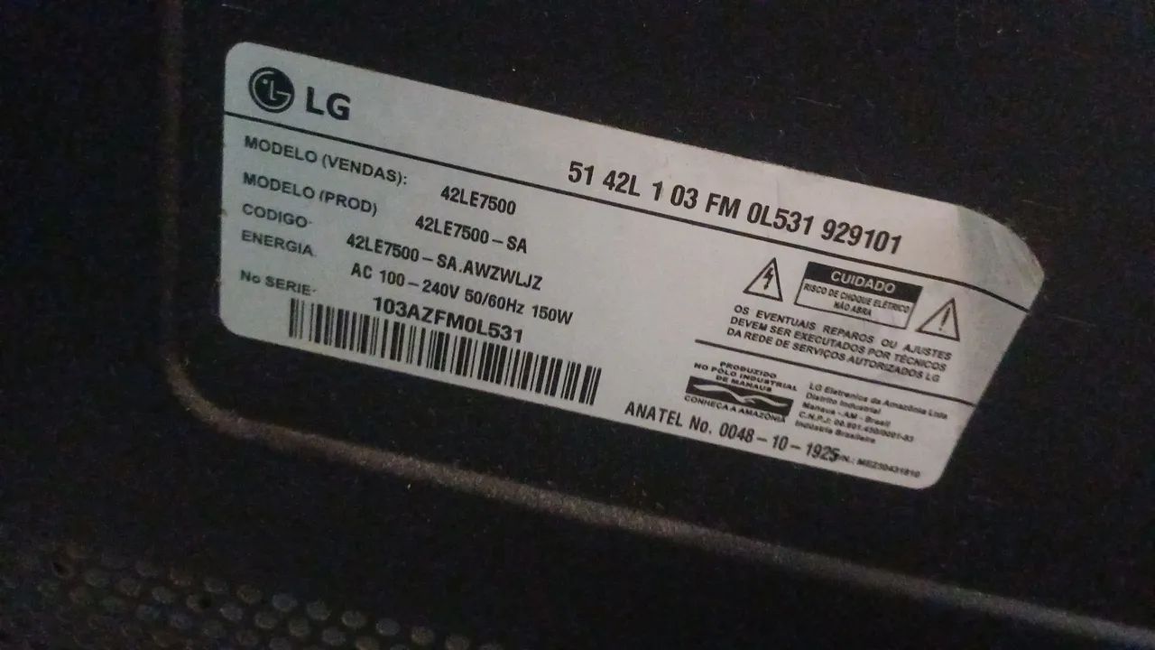 Vendo TV LG 42" - Foto 5