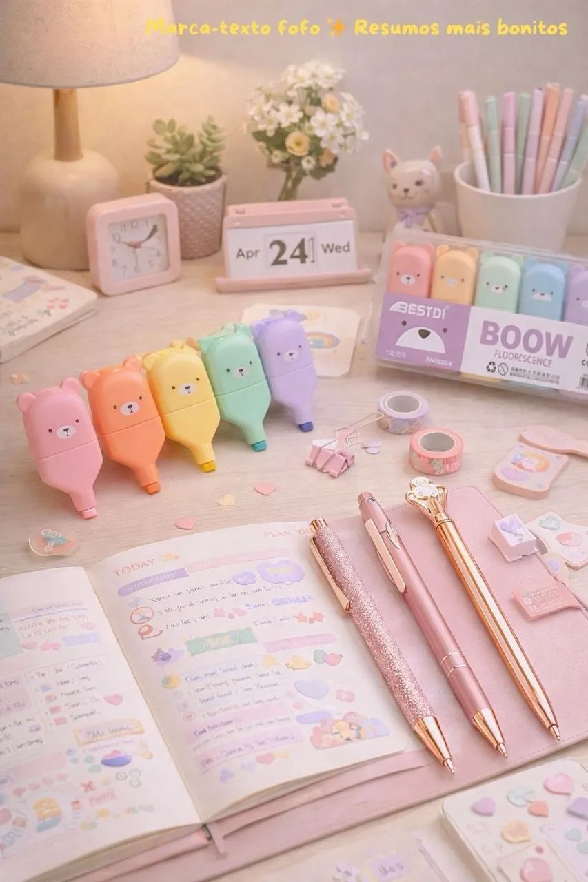 Kit papelaria fofa - Foto 3