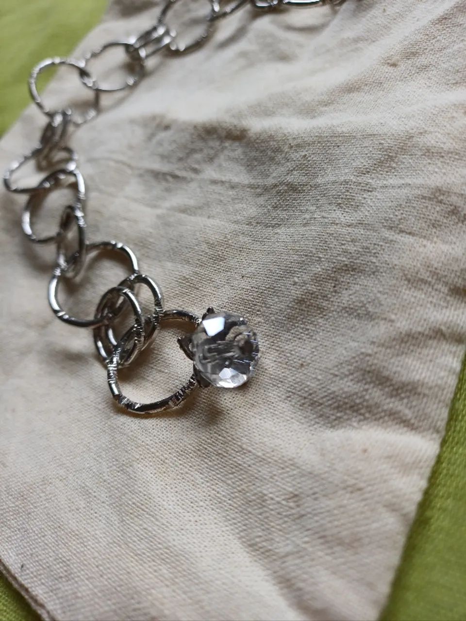 pulseira bijuteria cristal na ponta - Foto 3