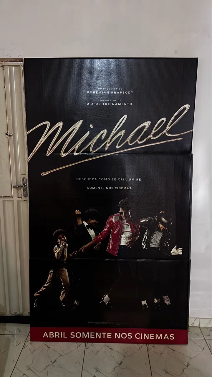 【約95CMの超巨大！業者でラミネート】MICHAEL ポエム　マイケルポスター Pôster Gigante Michael Jackson 2,10 x 1,20m - Hobbies e coleções