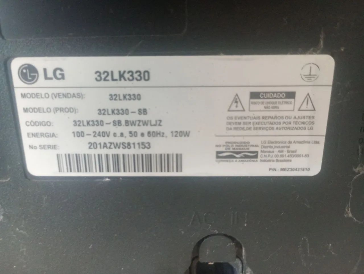 Tv LG retirada de peças  - Foto 2