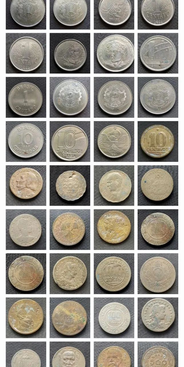 Moedas antigas de 100 de 1989, de 1925 e 500 reis de 1939 - Foto 5