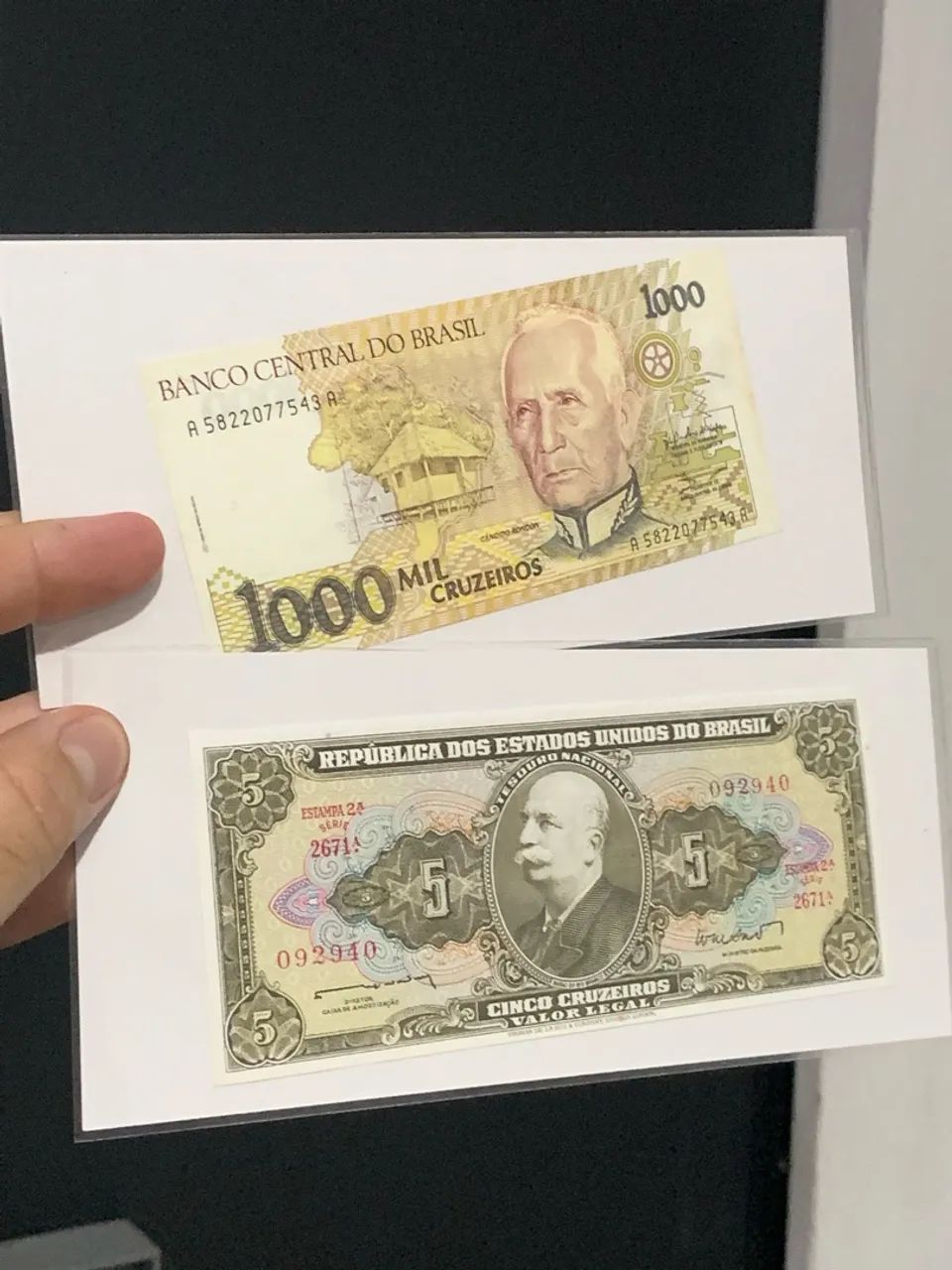 Cédulas colecionáveis 