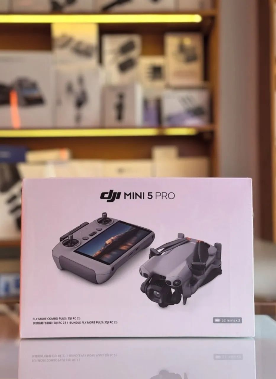 Drone Dji mini 5 Pro combo Fly more 52min voo lacrado com nota 