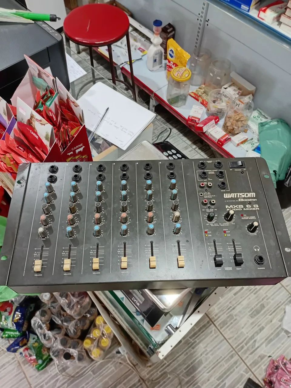 Mesa de Som WattSom MXS 6S