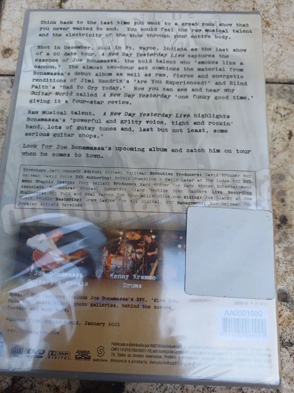 DVD Joe Bonamassa A new day yesterday live - Foto 2