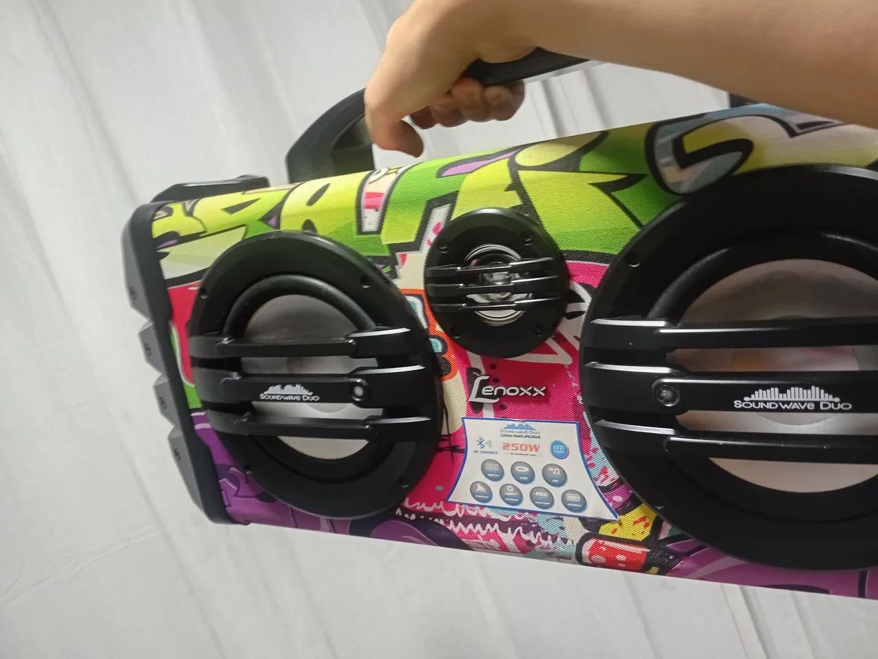 Caixa Som Lenoxx Soundwave Duo 250w Bluetooth - Foto 4