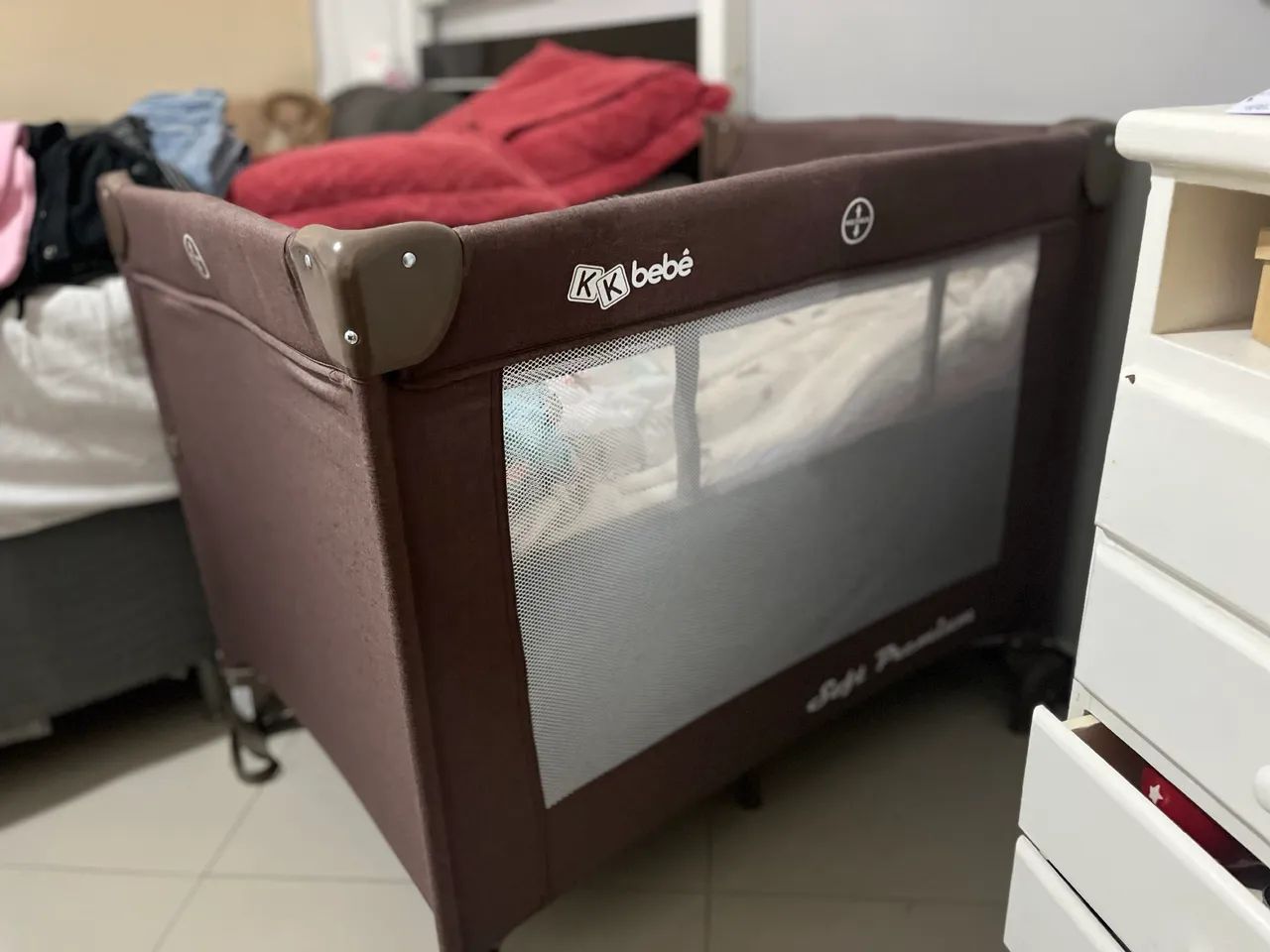 Berço acoplado bebê chiqueirinho co-sleeper cama - Foto 3