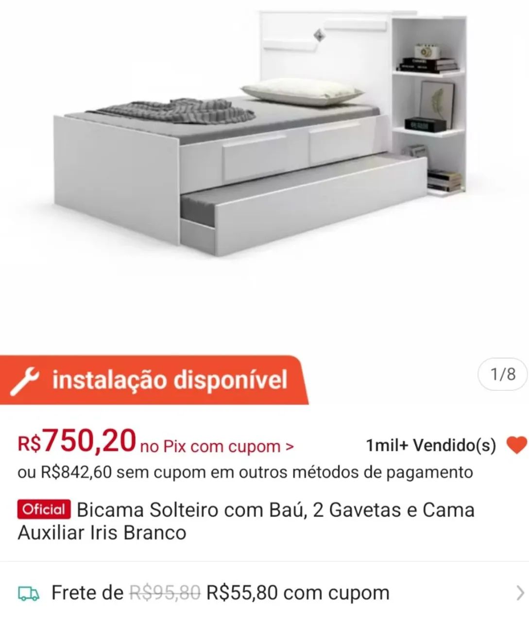 Bicama na caixa nova - Foto 2