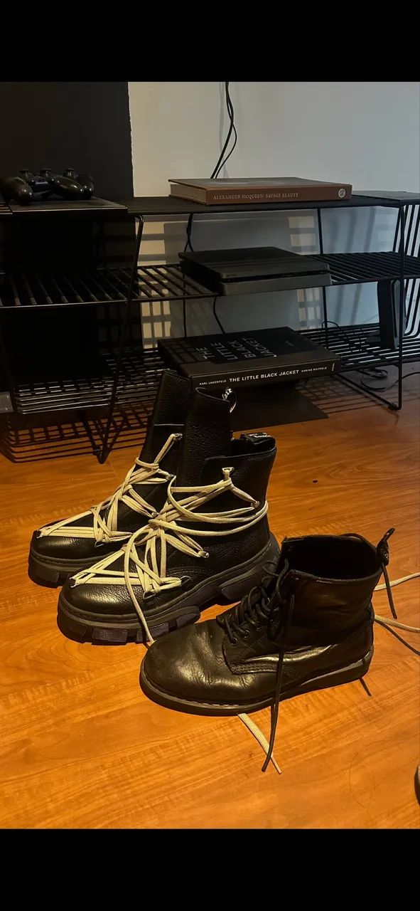 Dr. Martens x Rick Owens 1460 DMXL Megalace 'Black' - Calçados