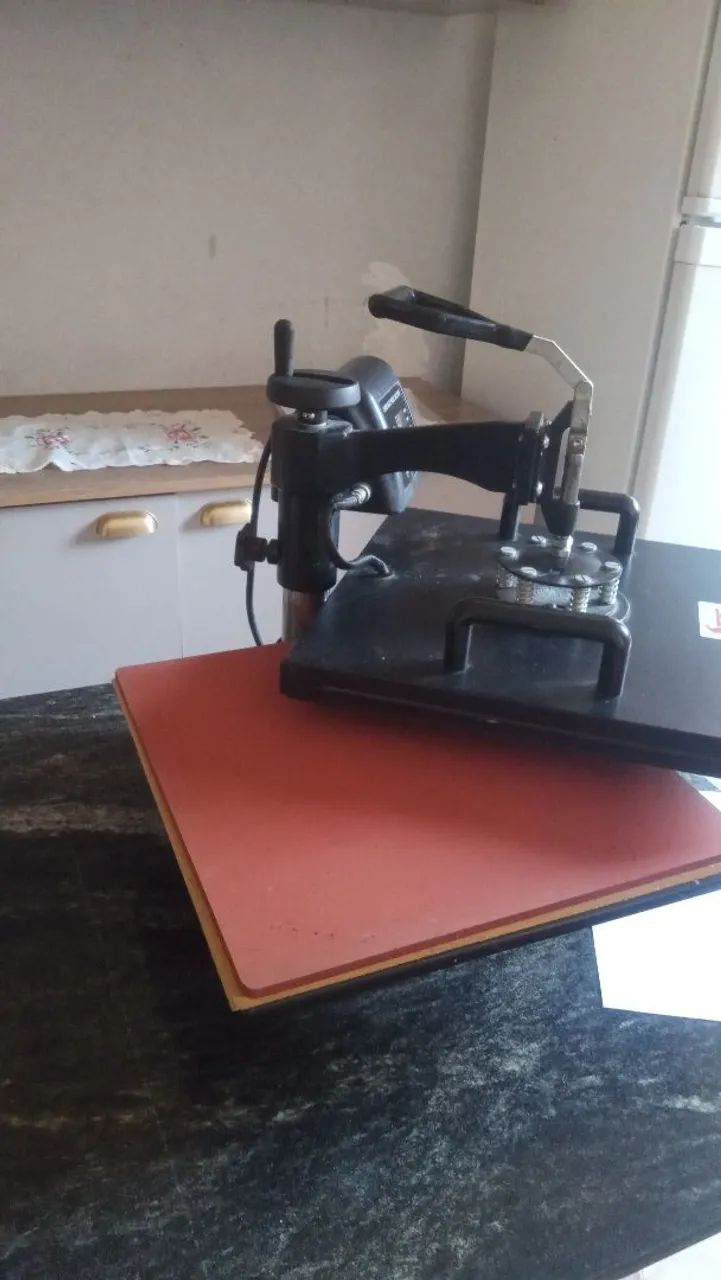 Prensa térmica sublimação 38x38 - Foto 4