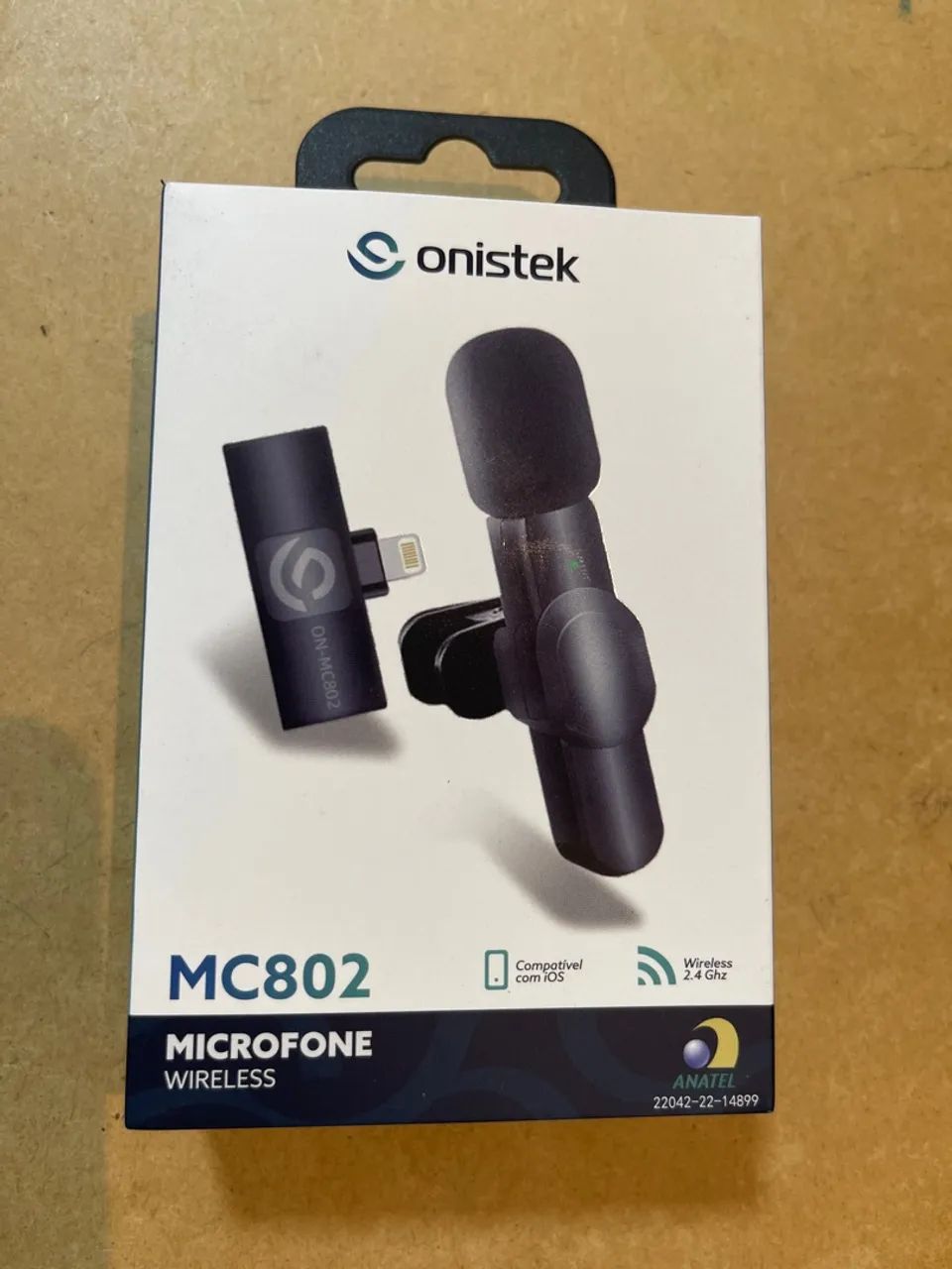 Microfone de lapela sem fio para iphone 