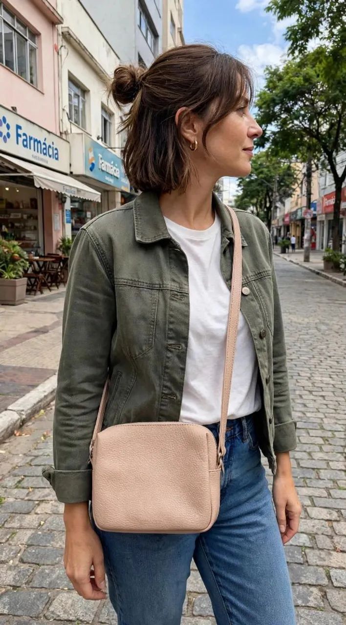 Bolsa lateral nude - Foto 2