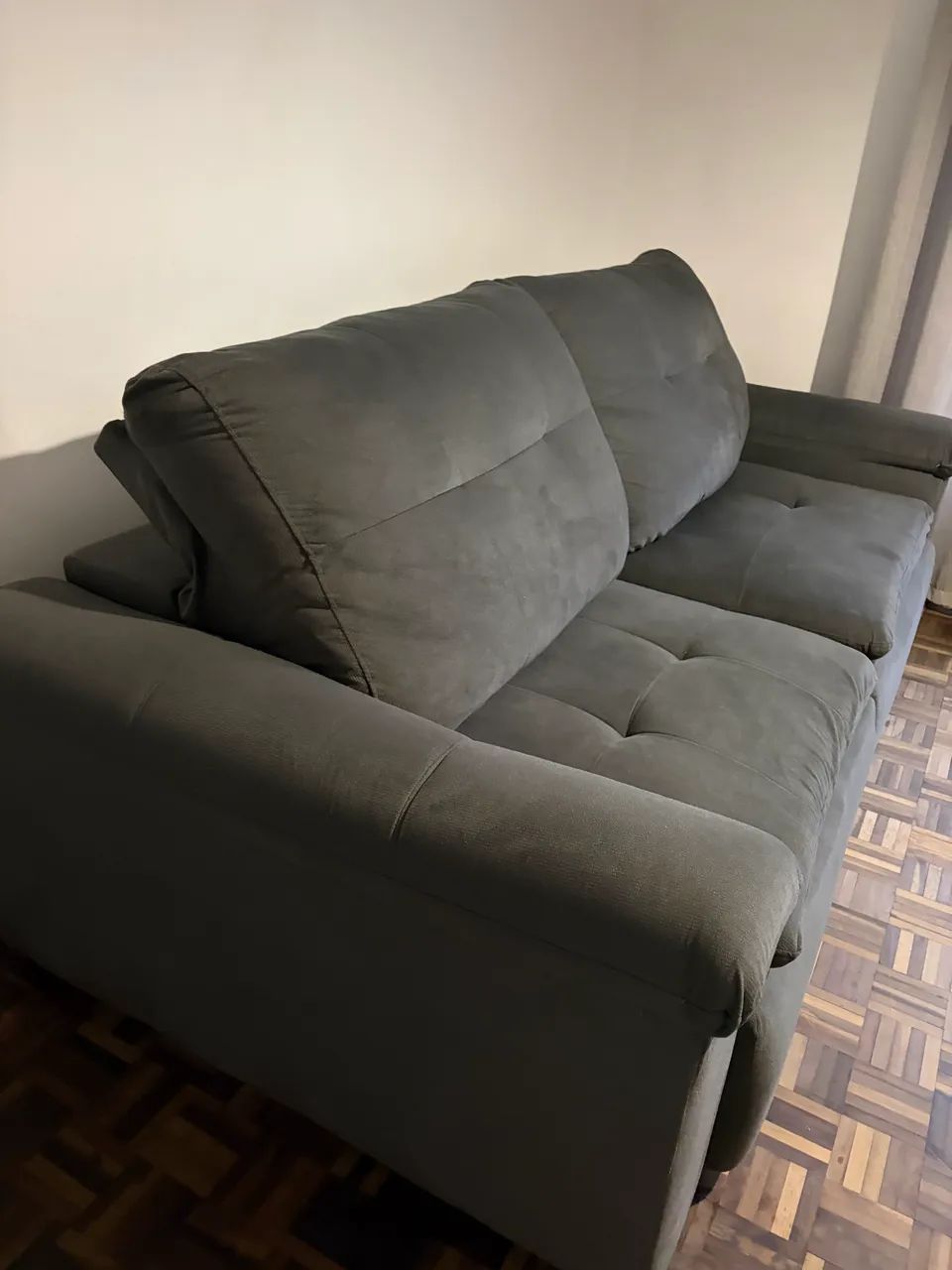 Sofá retrátil em suede  - Foto 2