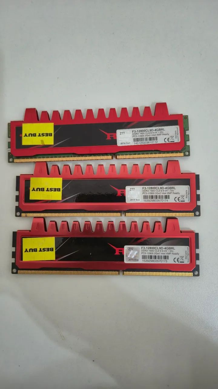 Memória RAM gskill ripjaws 12GB - Foto 2