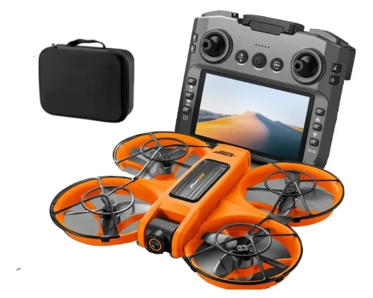 drone modelo S156 Pro na cor laranja - Foto 2