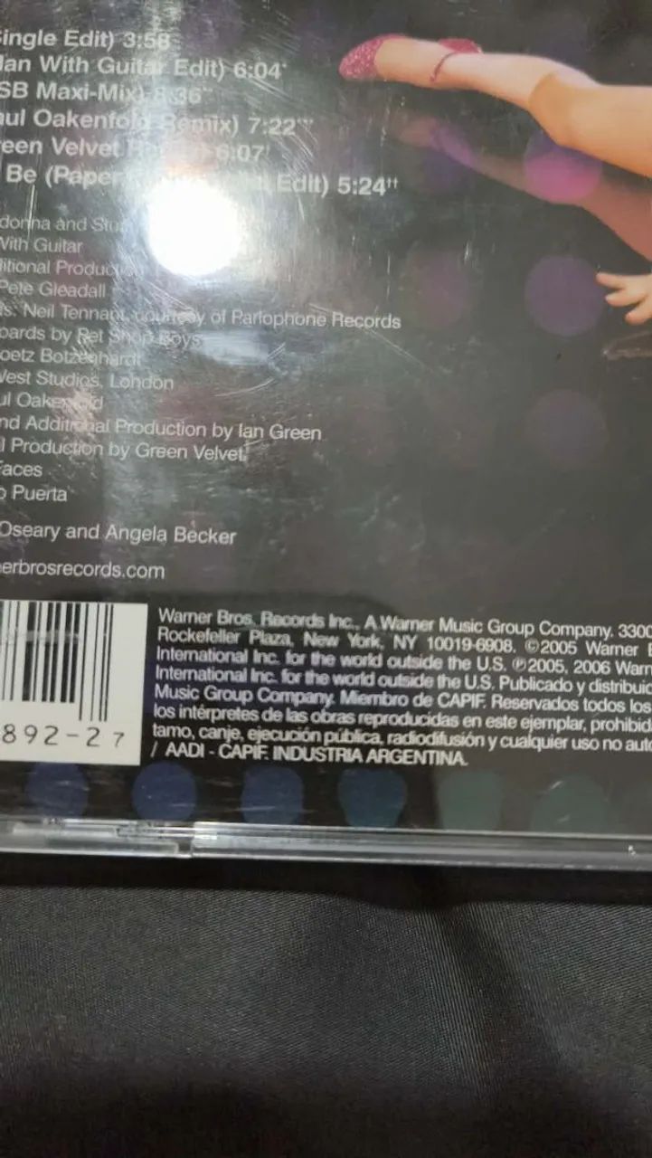 CD Maxi Single Sorry - Madonna - Argentino - Foto 5