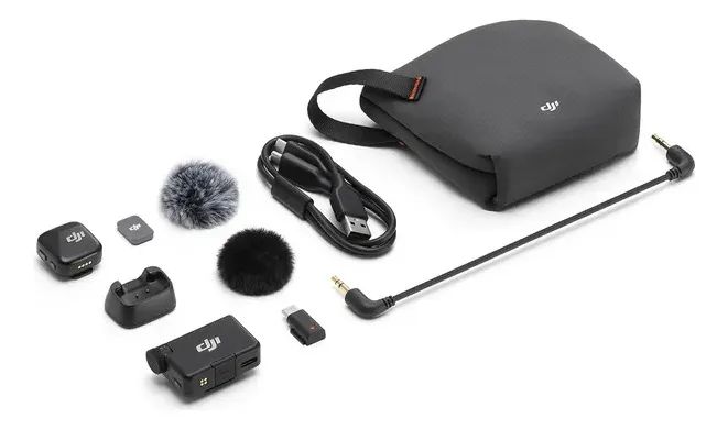 DJI Mic(初代) Microfone DJI Mic Mini (1 TX Microfone + 1 RX Receptor) BR
