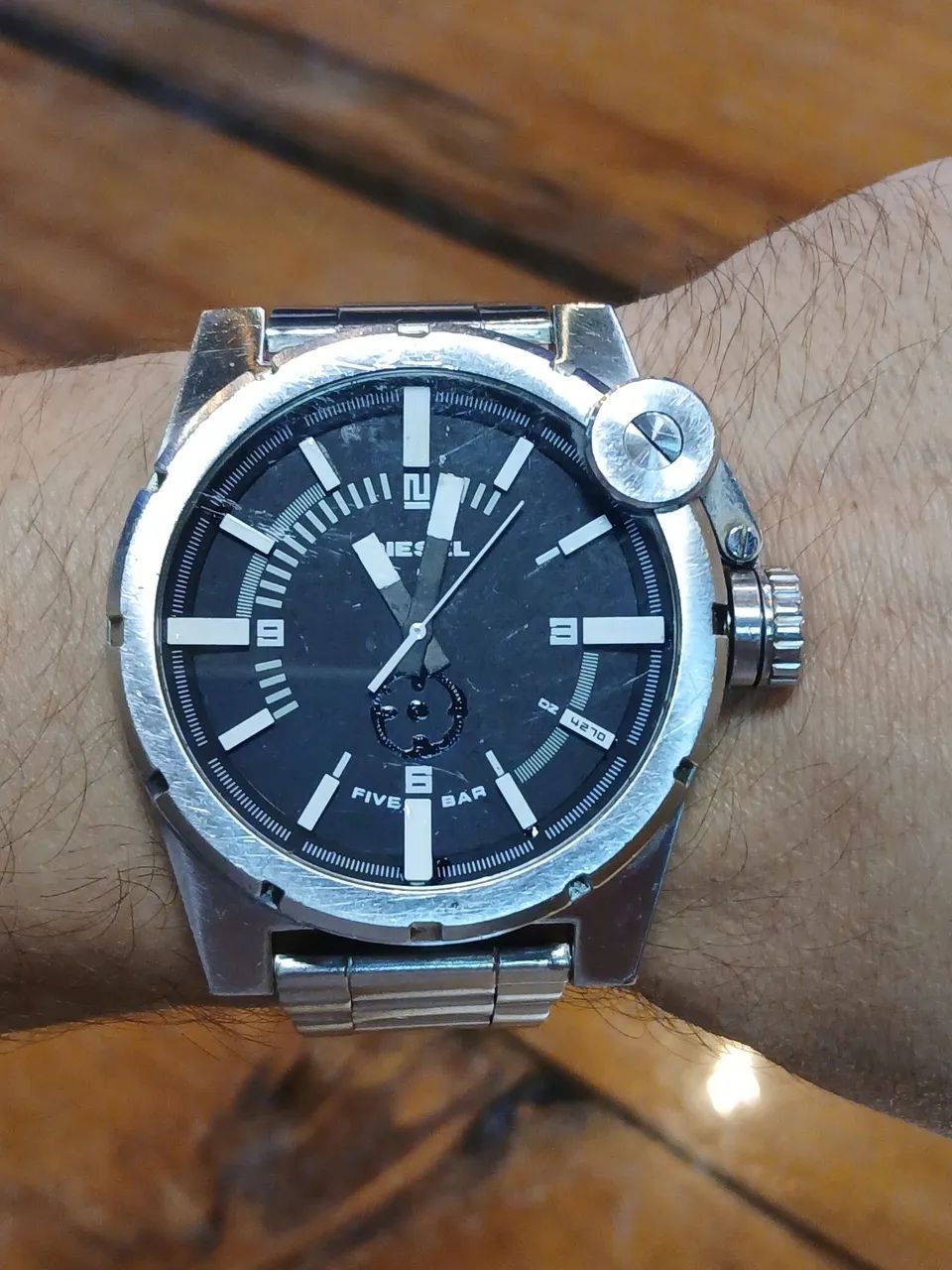 relógio masculino é o modelo Diesel DZ4270 - Foto 5
