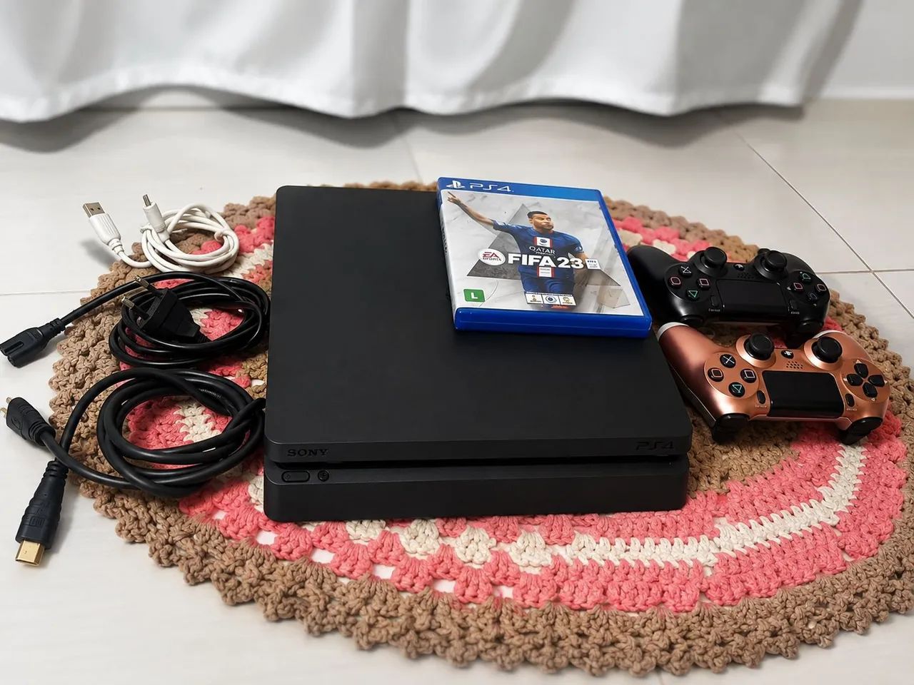 Ps4 SLIM 1TERA NOVINHO COMPLETO 