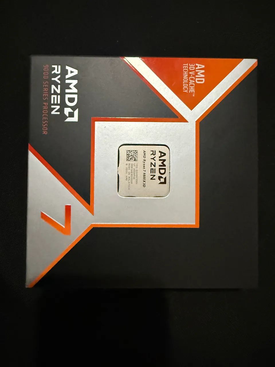 AMD Ryzen 7 9800X3D CPU　オマケ箱 PROCESSADOR AMD RYZEN 7 9800X3D, 8-CORE, 16-THREADS, 4.7GHZ (5.2
