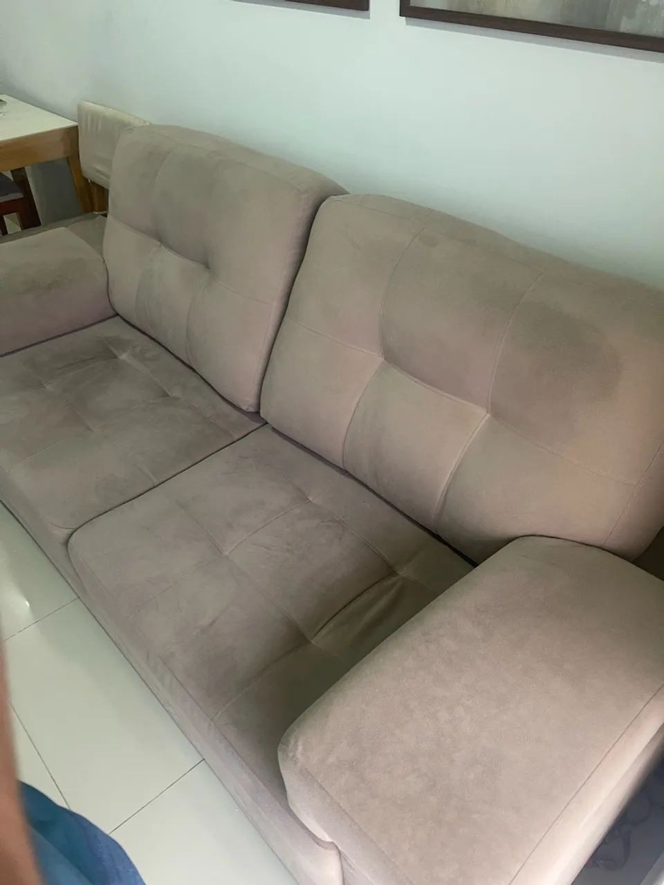 SOFÁ BEGE ALTA QUALIDADE  - Foto 5