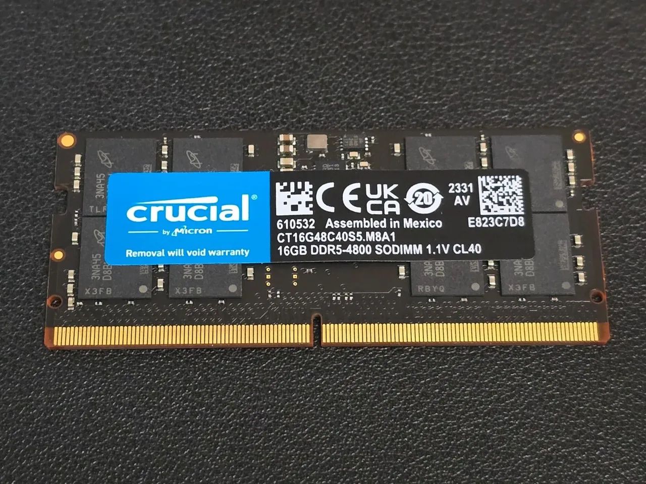 Memória de notebook DDR5 16G 
