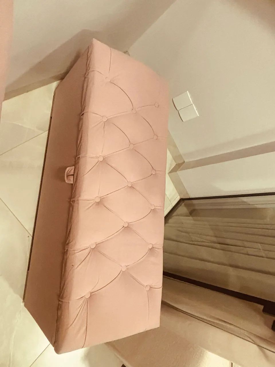 Cabeceira e baú rosa, tamanho ?solteirão? - Foto 3