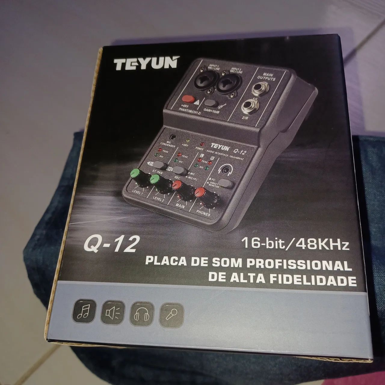 Placa de som profissional Q-12 - Foto 2