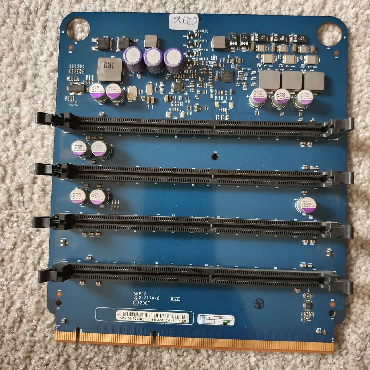 2 Riser Memory placa de memória Mac Pro A1186  com 12Gb - Foto 2
