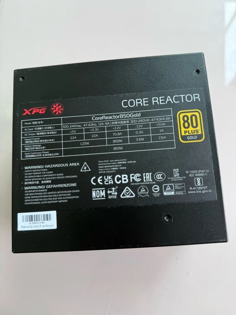 Fonte XPG Core Reactor 850W Gold (80 PLUS Gold, totalmente modular) - Foto 3