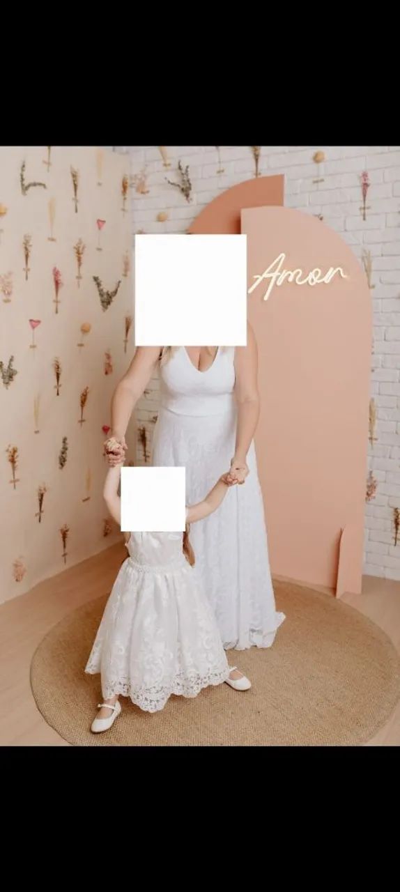 Vestido Branco em Renda