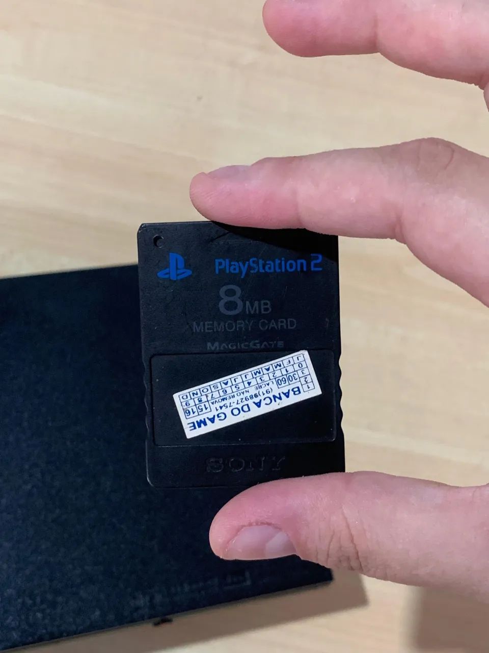 PS2- Somente o console + Memory card original - Foto 2