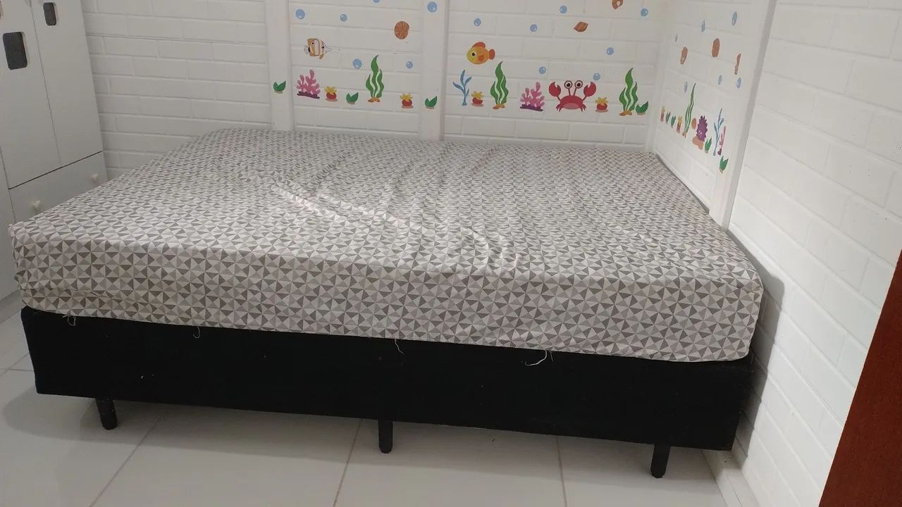 CAMA BOX + COLCHÃO CASAL - Foto 2