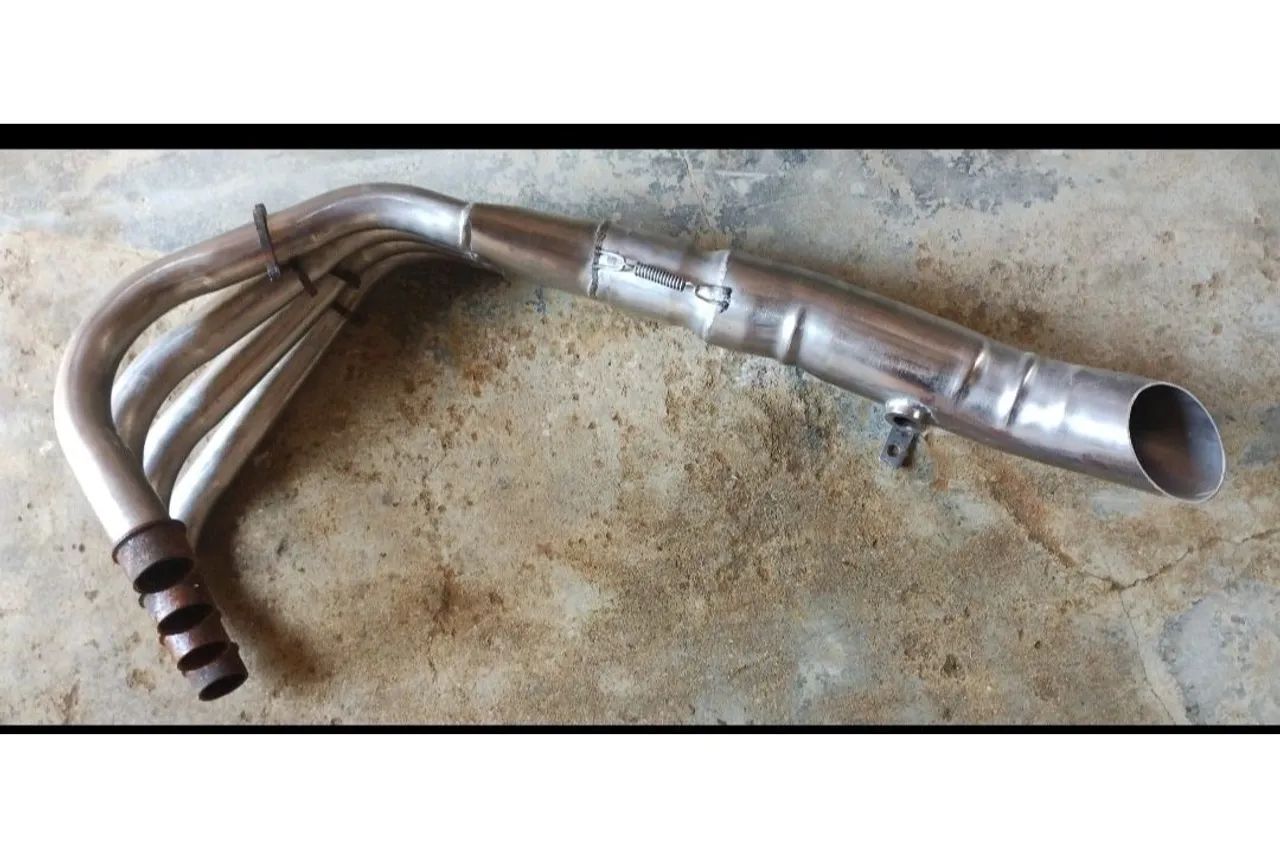Escapamento Atala aço inox 3 polegadas Hornet - Foto 3