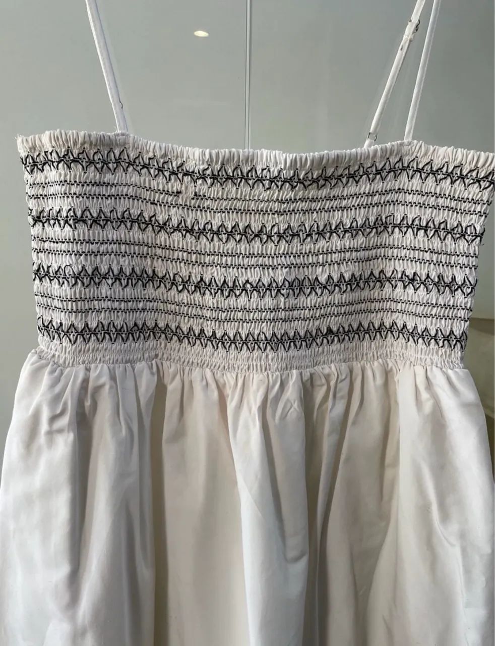 Vestido Longo Branco e Azul - Zara - Foto 5