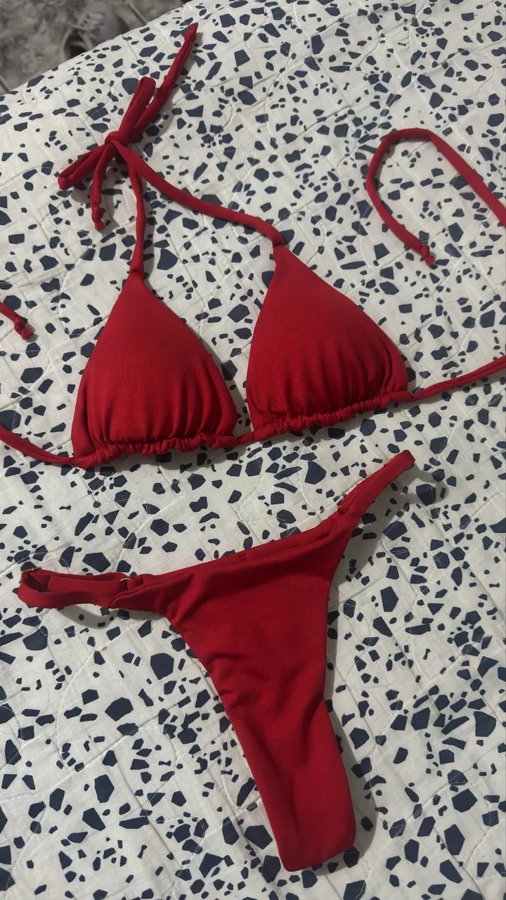 Biquíni marquinha vermelho - Foto 2