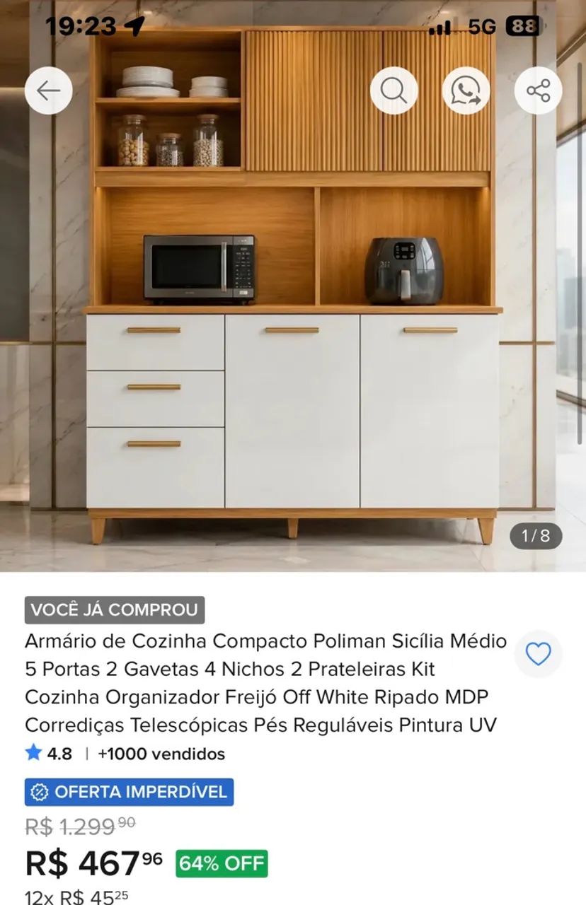 Armário de cozinha  - Foto 3