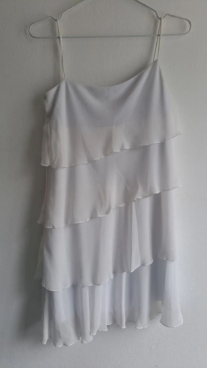 Vestido branco crepe - Foto 2