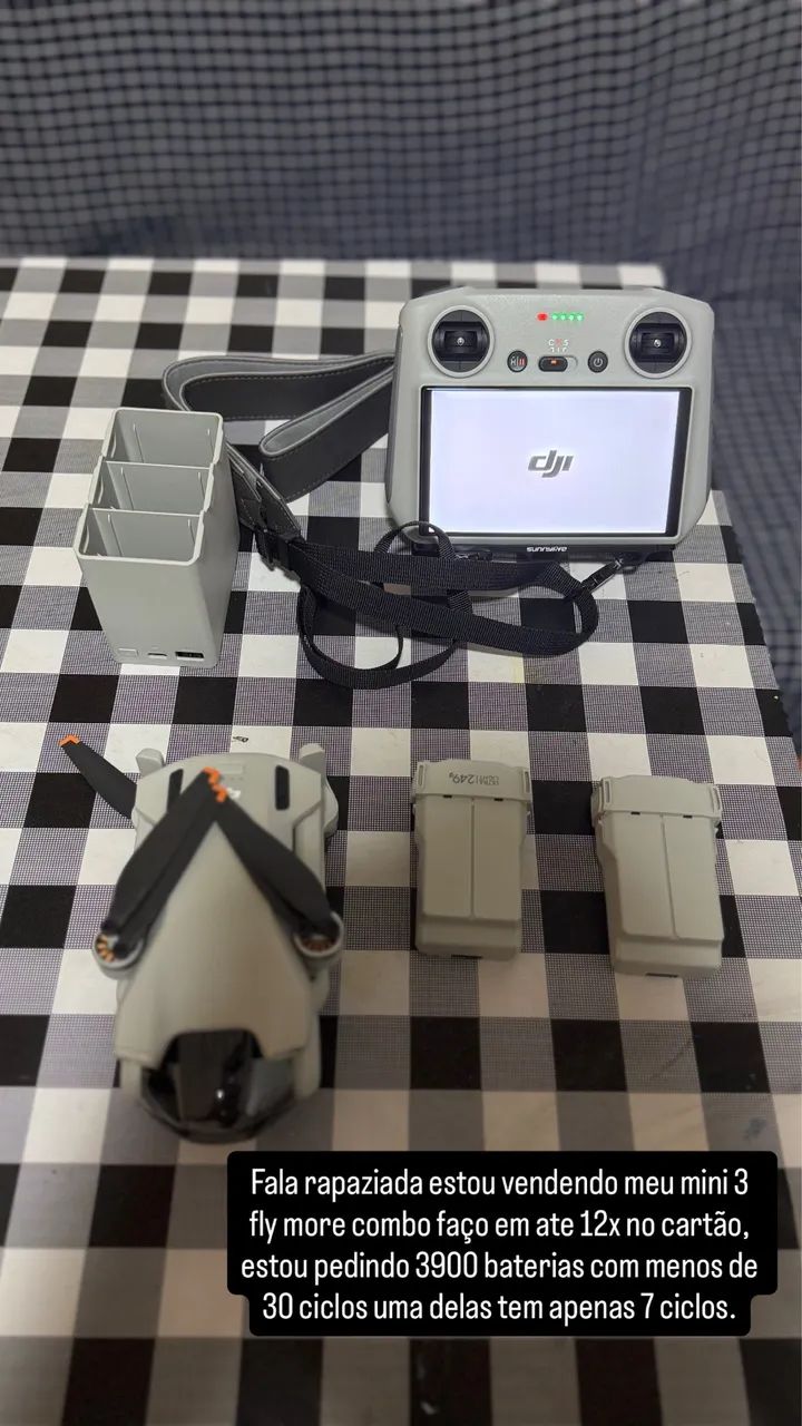 DJI mini 3 fly more combo + RC controller (com tela) - Foto 2
