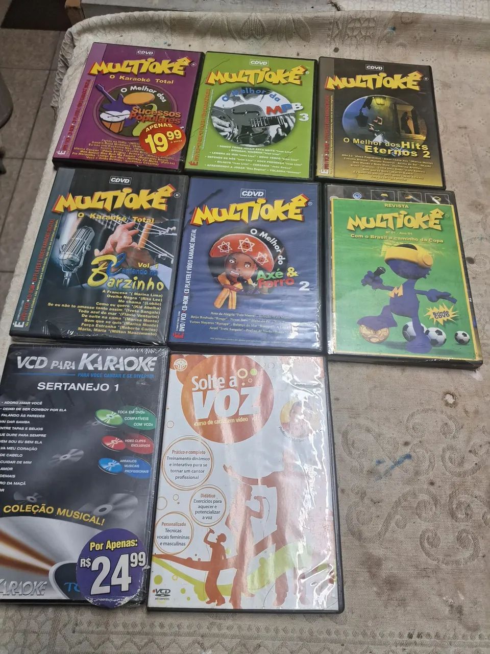 dvd karaokê. valor unitario 