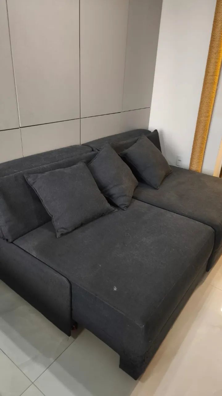 Sofá retrátil 3 lugares - Foto 4