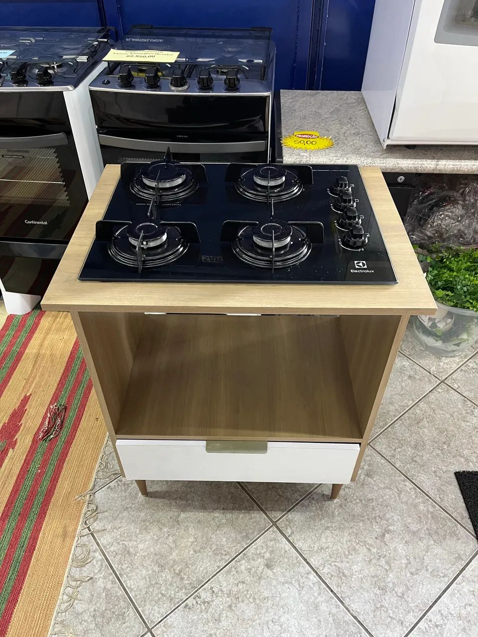Cooktop Electrolux 4 bocas com balcão 